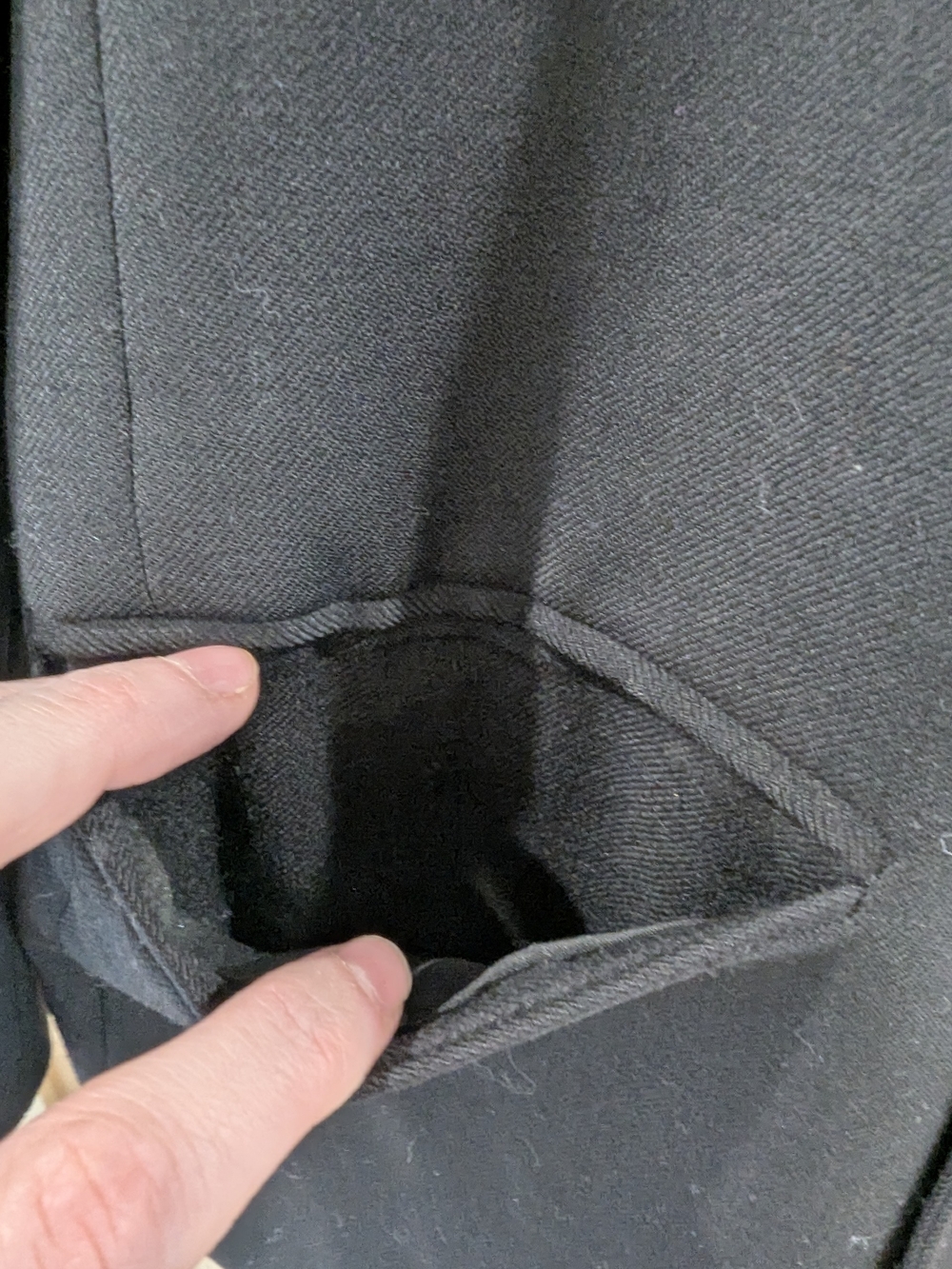 Petites by Demaro 100% Wool Black Double Breasted Blazer - Picture 7 of 10